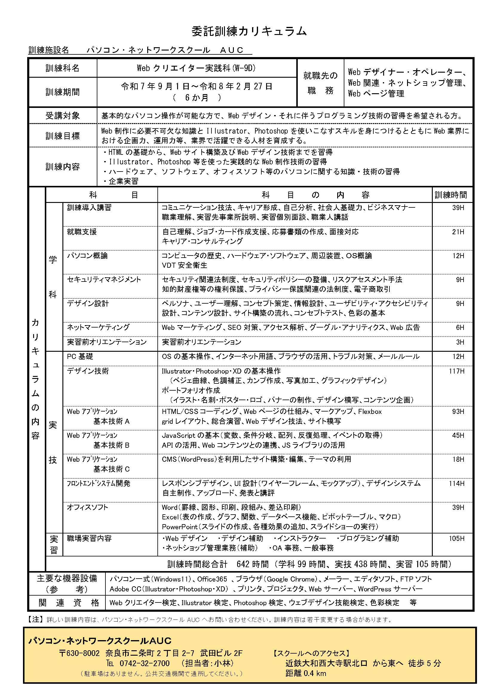 WEBクリエイター科