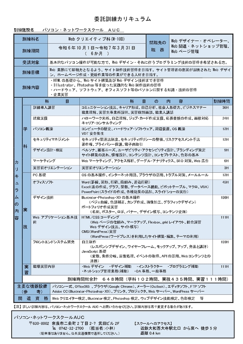 WEBクリエイター科